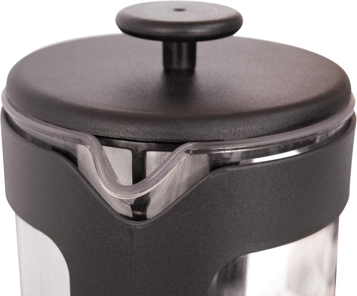 BonJour Coffee 12.7 ounce Unbreakable Plastic French Press, Black