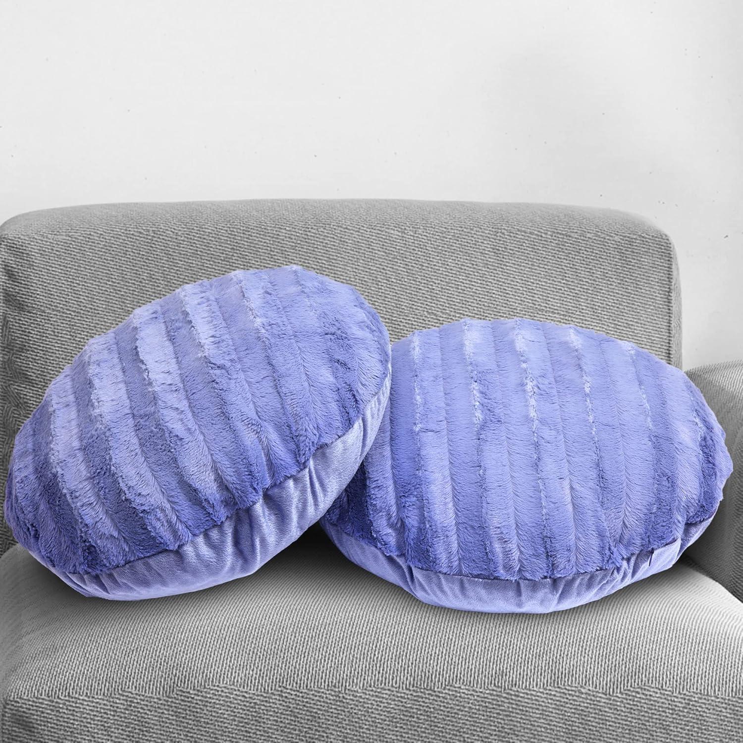 Faux Fur Throw Pillow (Set of 2)