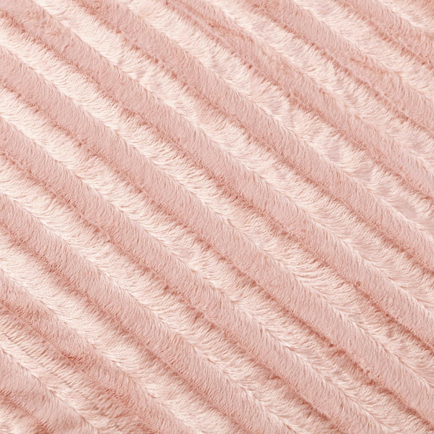 Madison Park Duke Blush Long Fur Throw 50x60"