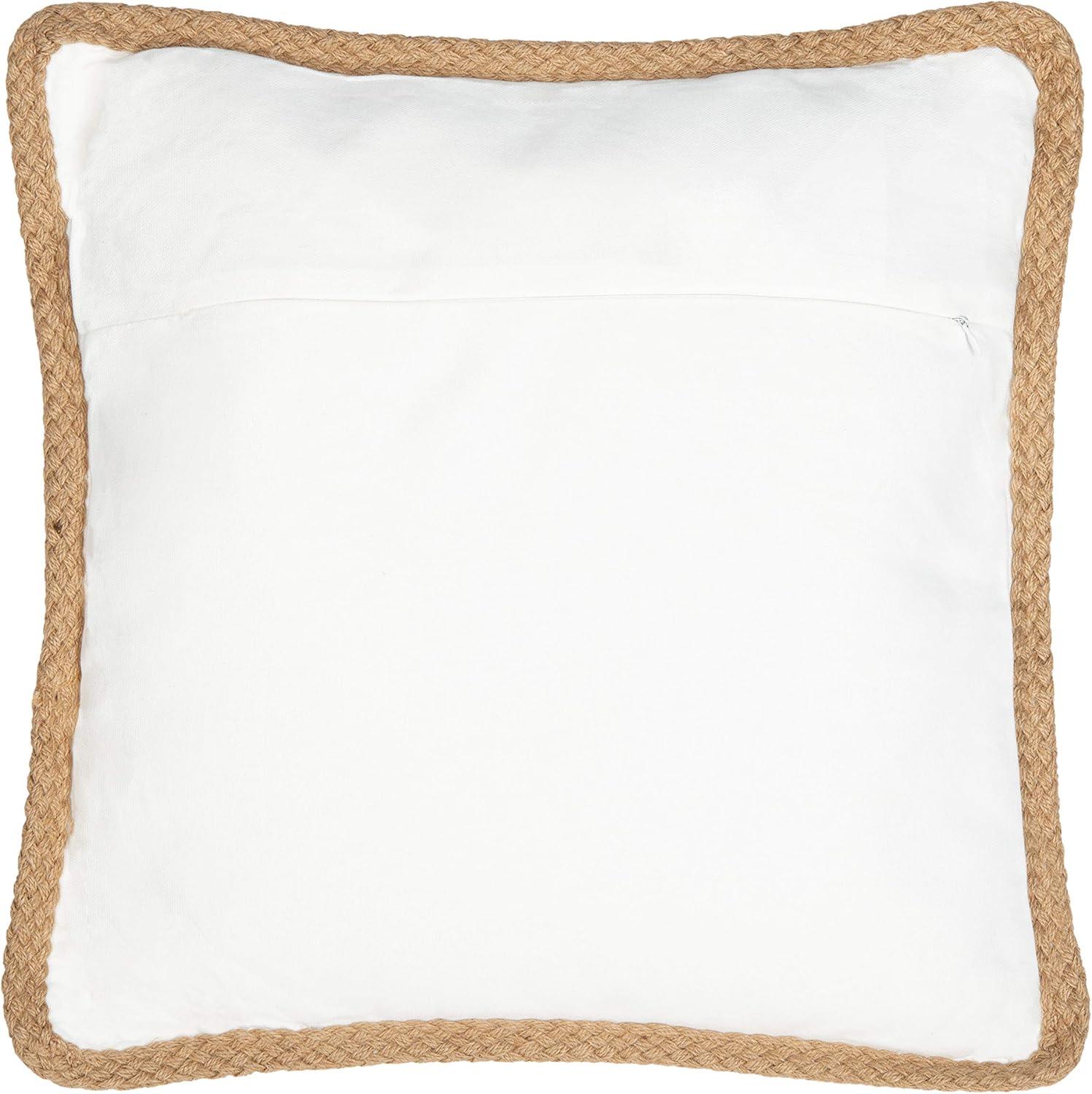 Schulz Embroidered Cotton Reversible Throw Pillow