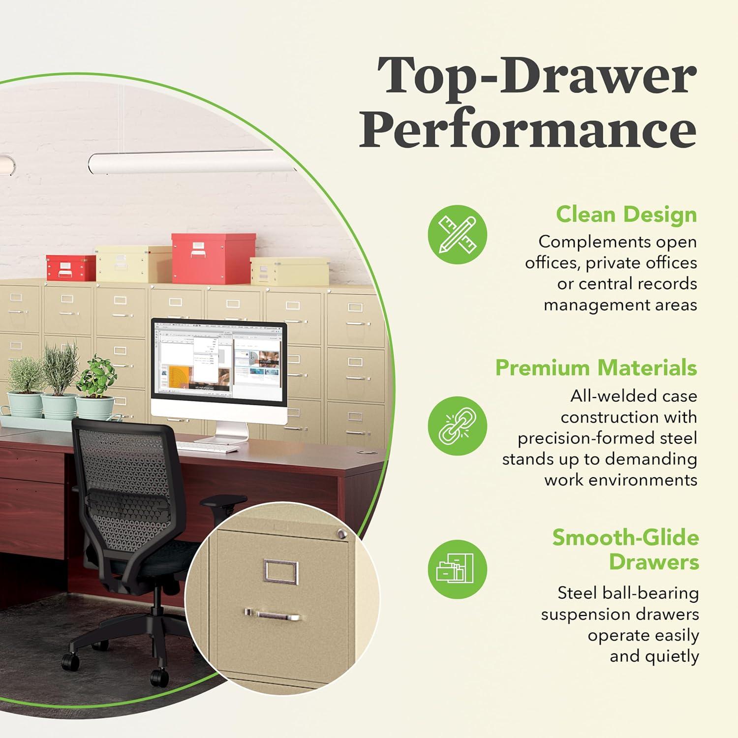 510 Series 4-Drawer Vertical Filing Cabinet