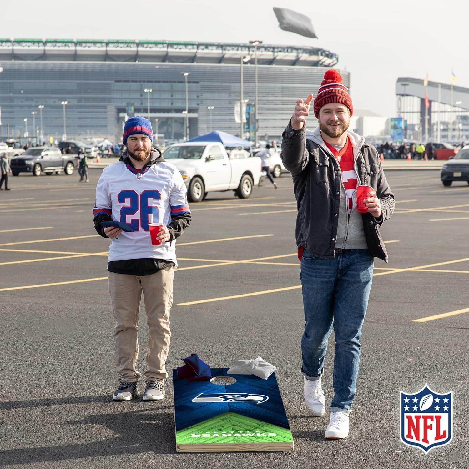 NFL Seattle Seahawks 2'x4' Wood Cornhole Set