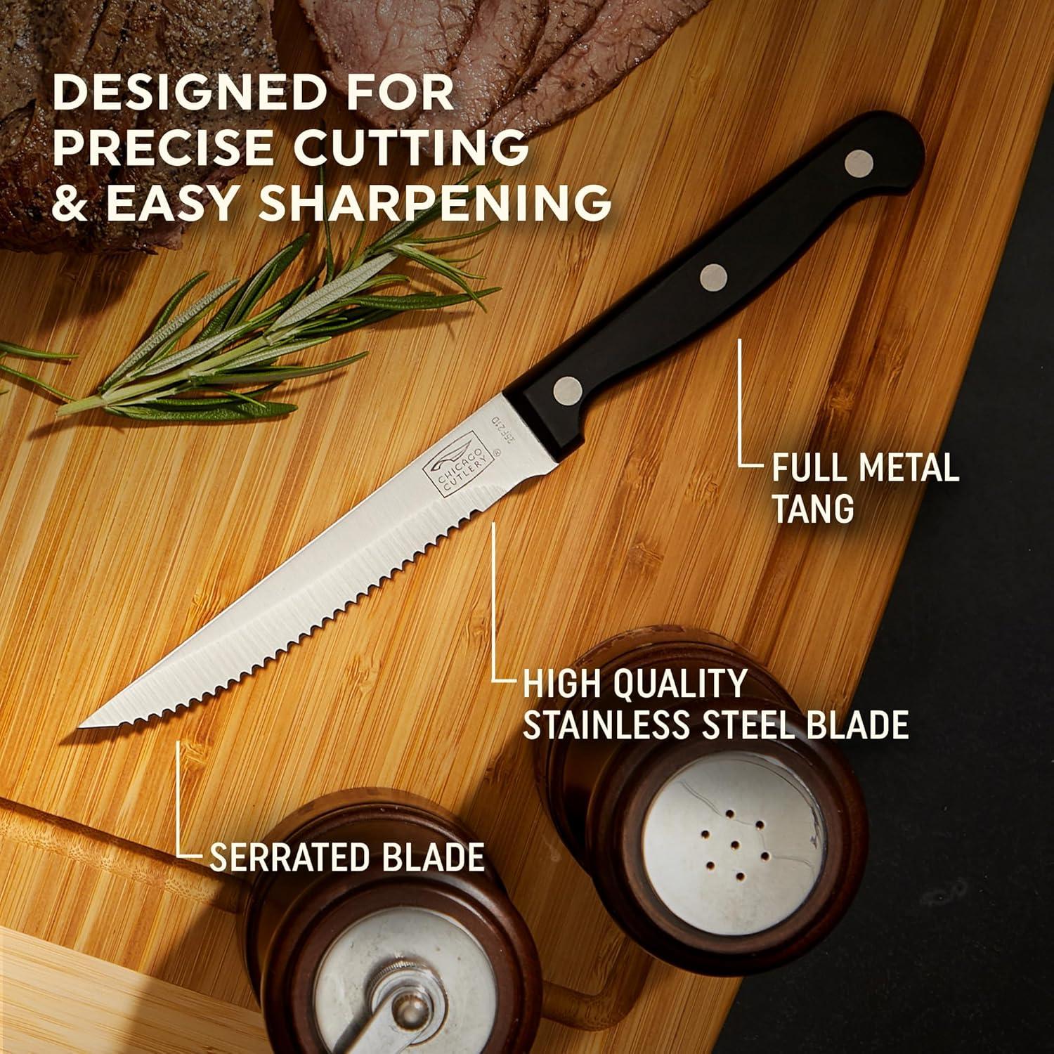 iH casadécor IH Casadécor 4 Piece Stainless Steel Steak Knife Set (Set of 4)