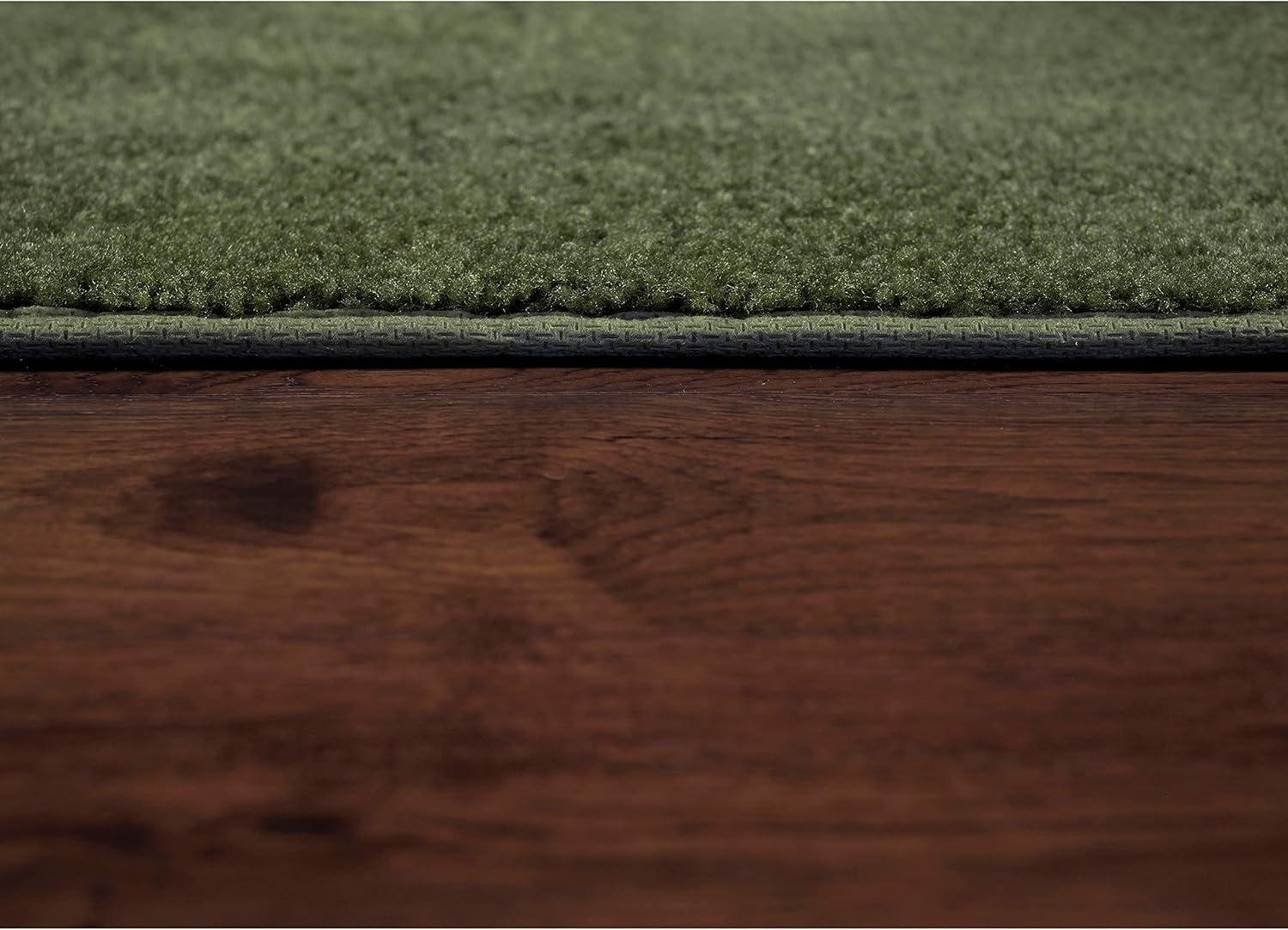 2pc Traditional Nylon Washable Bathroom Rug Set Deep Fern - Garland Rug: Latex Backed, Tufted, Machine Made Bath Mats Set