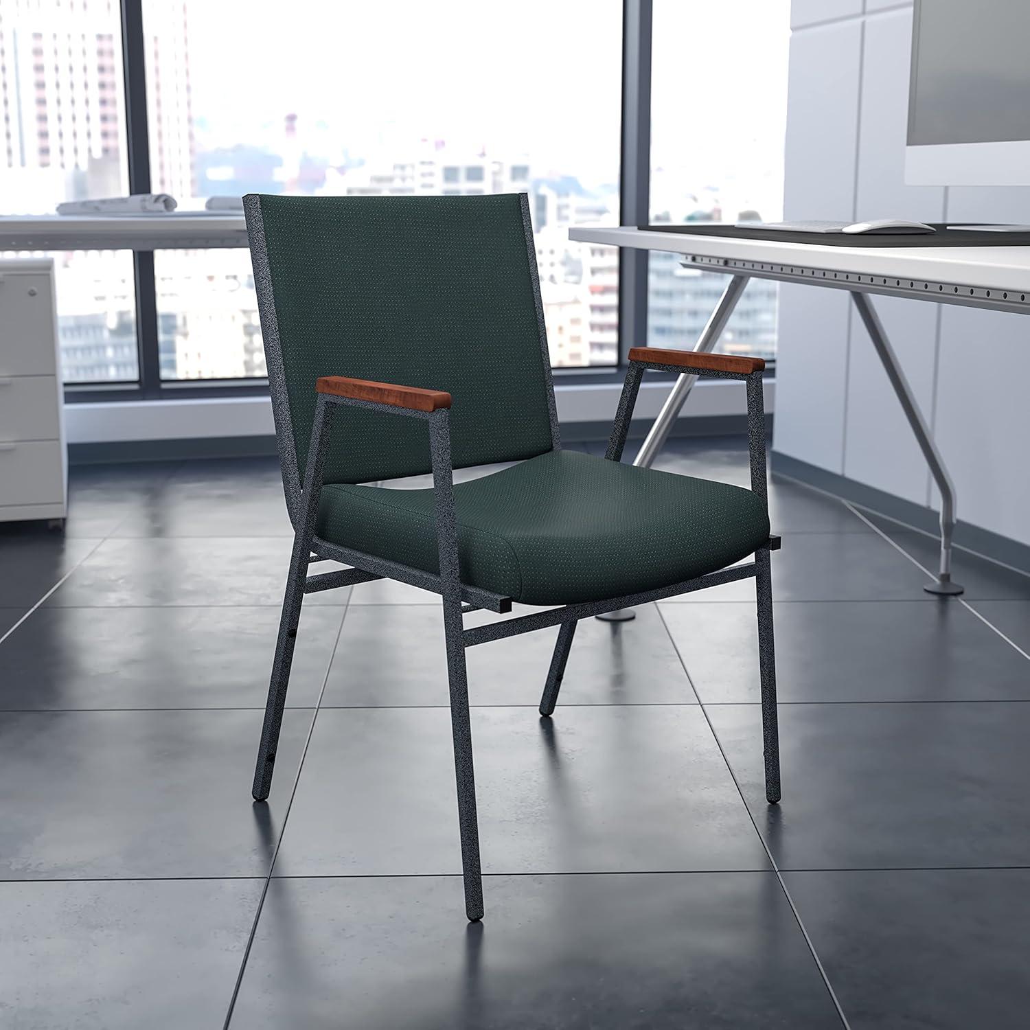 Offex Aliya Heavy Duty Stack Chair with Arms