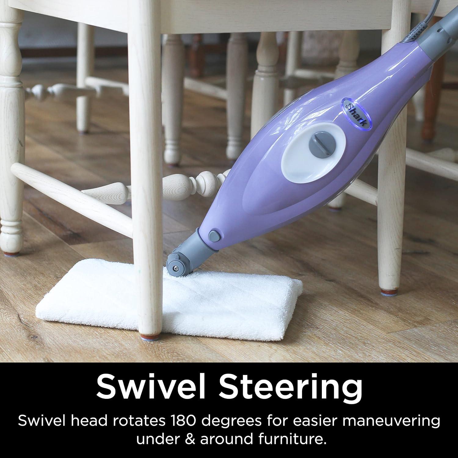 Purple Upright Steam Cleaner for Hardwood and Tile