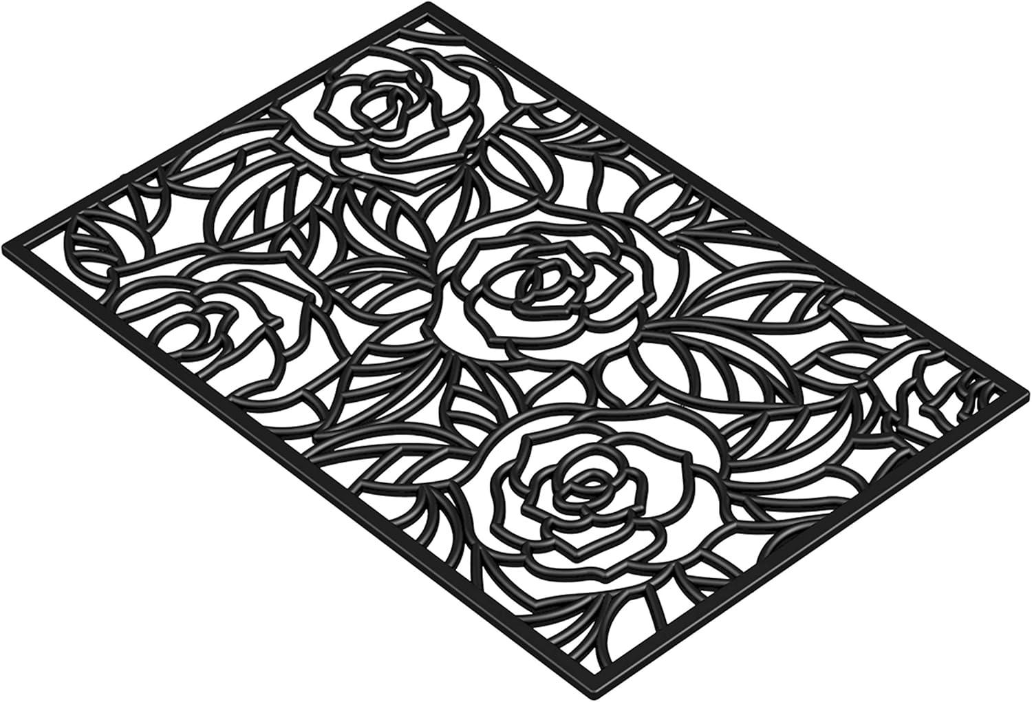 Calloway Mills Fleur De Lis Outdoor Rubber Doormat, 18" x 30"