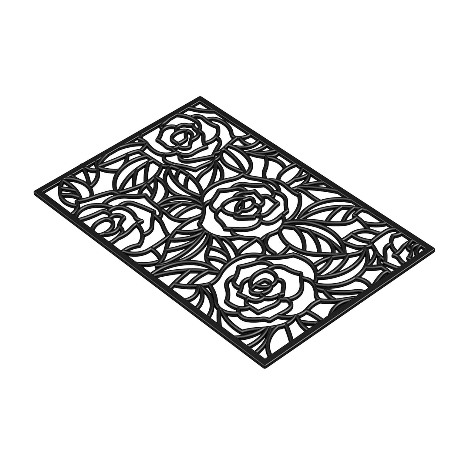 Calloway Mills Fleur De Lis Outdoor Rubber Doormat, 18" x 30"