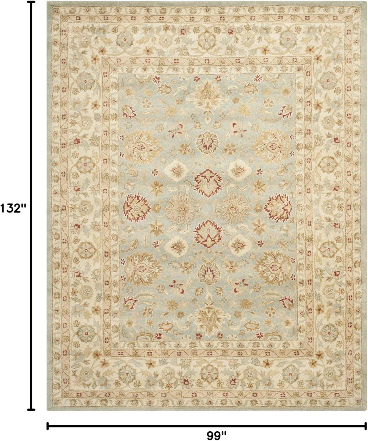 Antiquity AT822 Hand Tufted Area Rug - Grey Blue/Beige - 8'3"x11' - Safavieh.