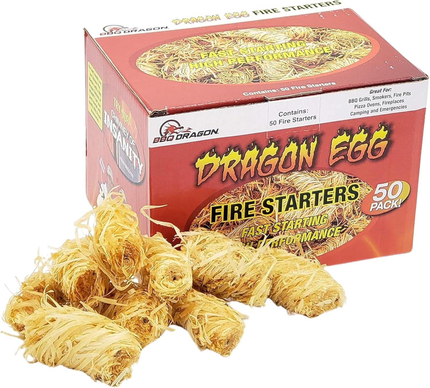BBQ Dragon Wood Non-Stick Charcoal Starters (Set of 50)
