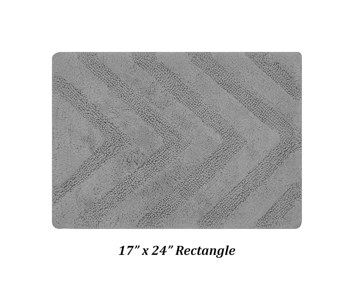 Better Trends Kus Corrigan 100% Cotton Machine Washable Anti-Skid Bathroom Rug