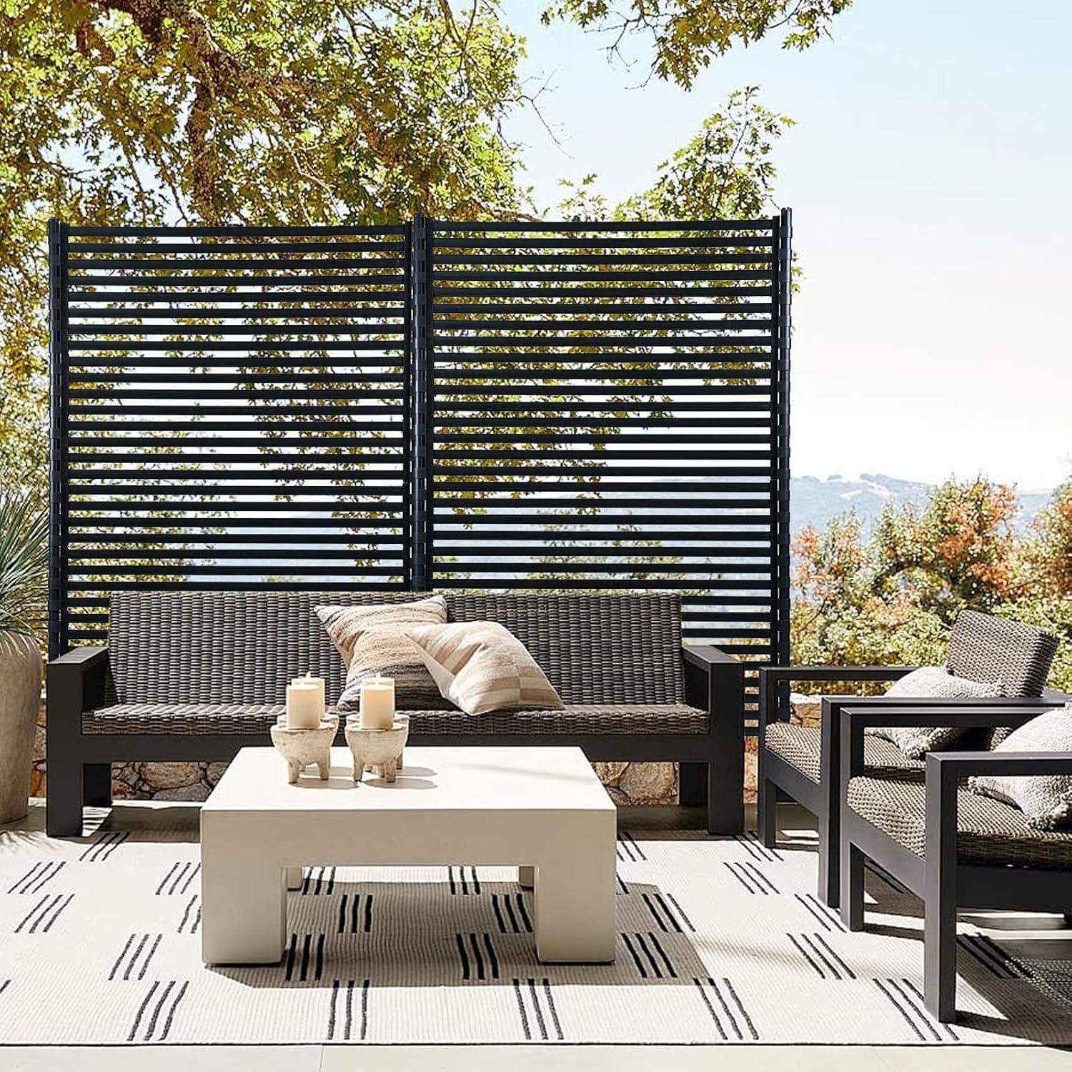 BTERAZ Fence Privacy Screen Freestanding