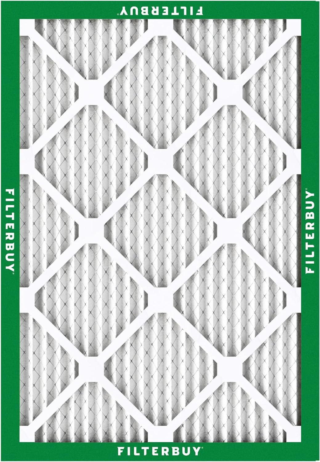 Filterbuy 14x20x1 Air Filter MERV 8, Pleated HVAC AC Furnace Filters Replacement