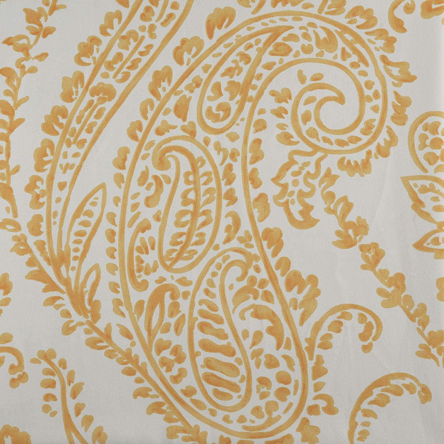 Tea Time Yellow Gold Blackout Polyester Window Panel