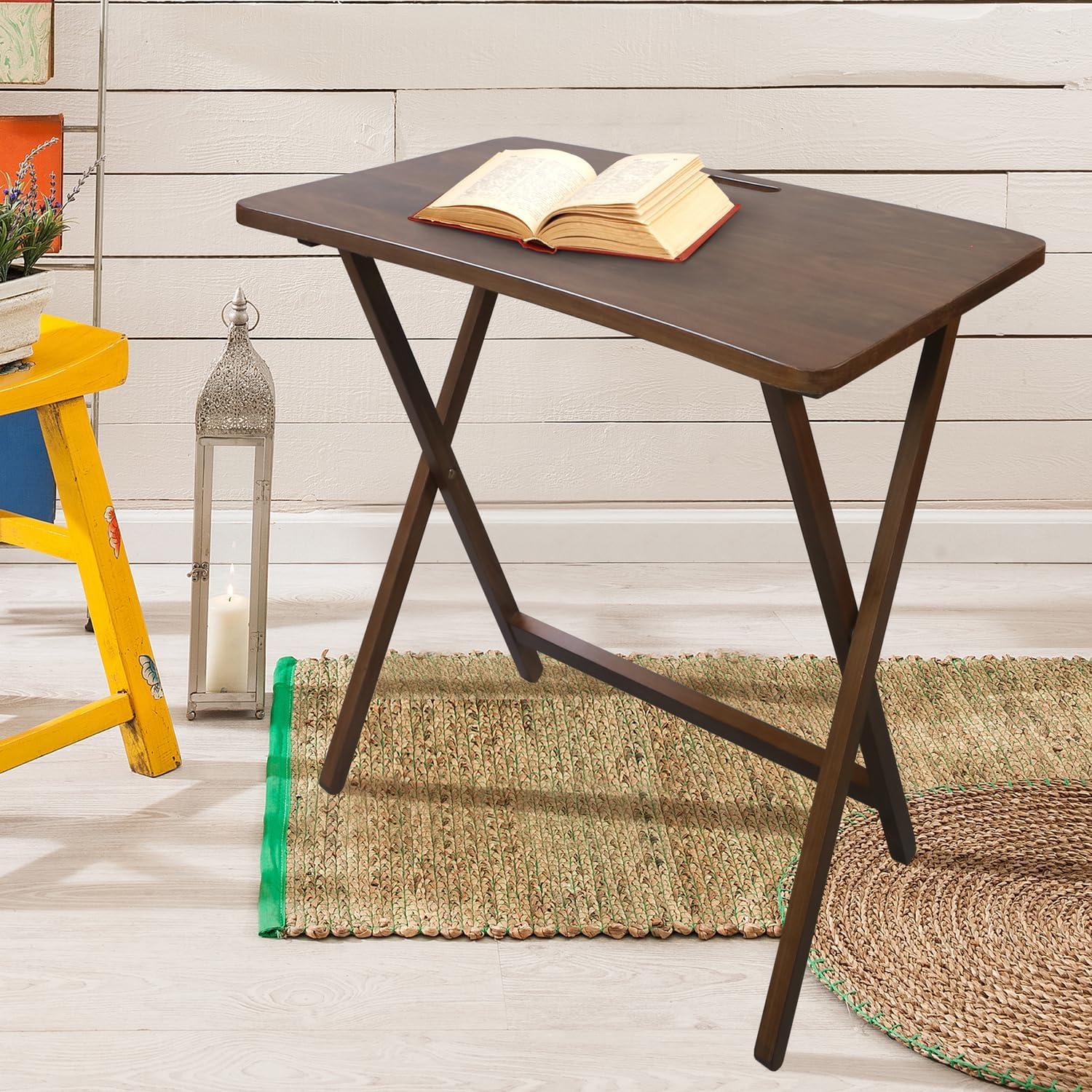 Arizona Folding Table with Solid American Gum - Walnut