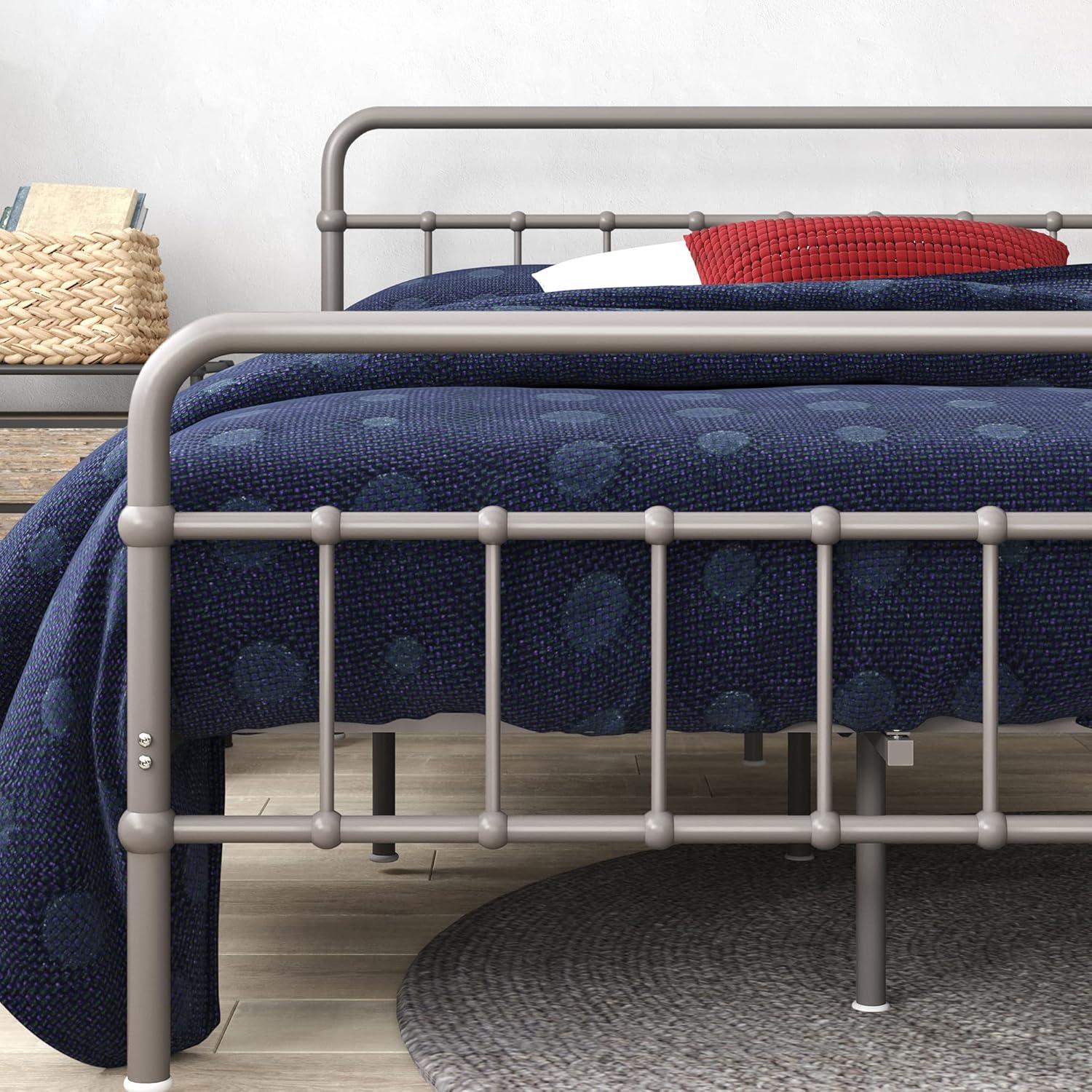 Florence 42" Modern Farmhouse Metal Platform Bed