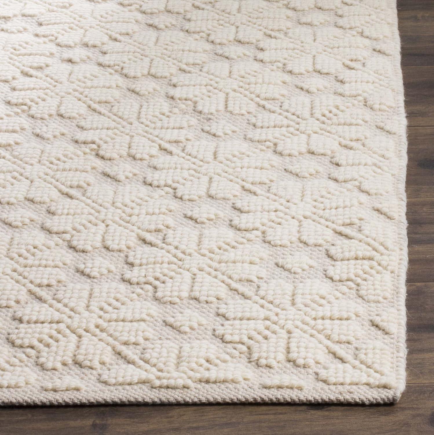 Vermont VRM106 Hand Woven Indoor Area Rug - Ivory - 9'x12' - Safavieh