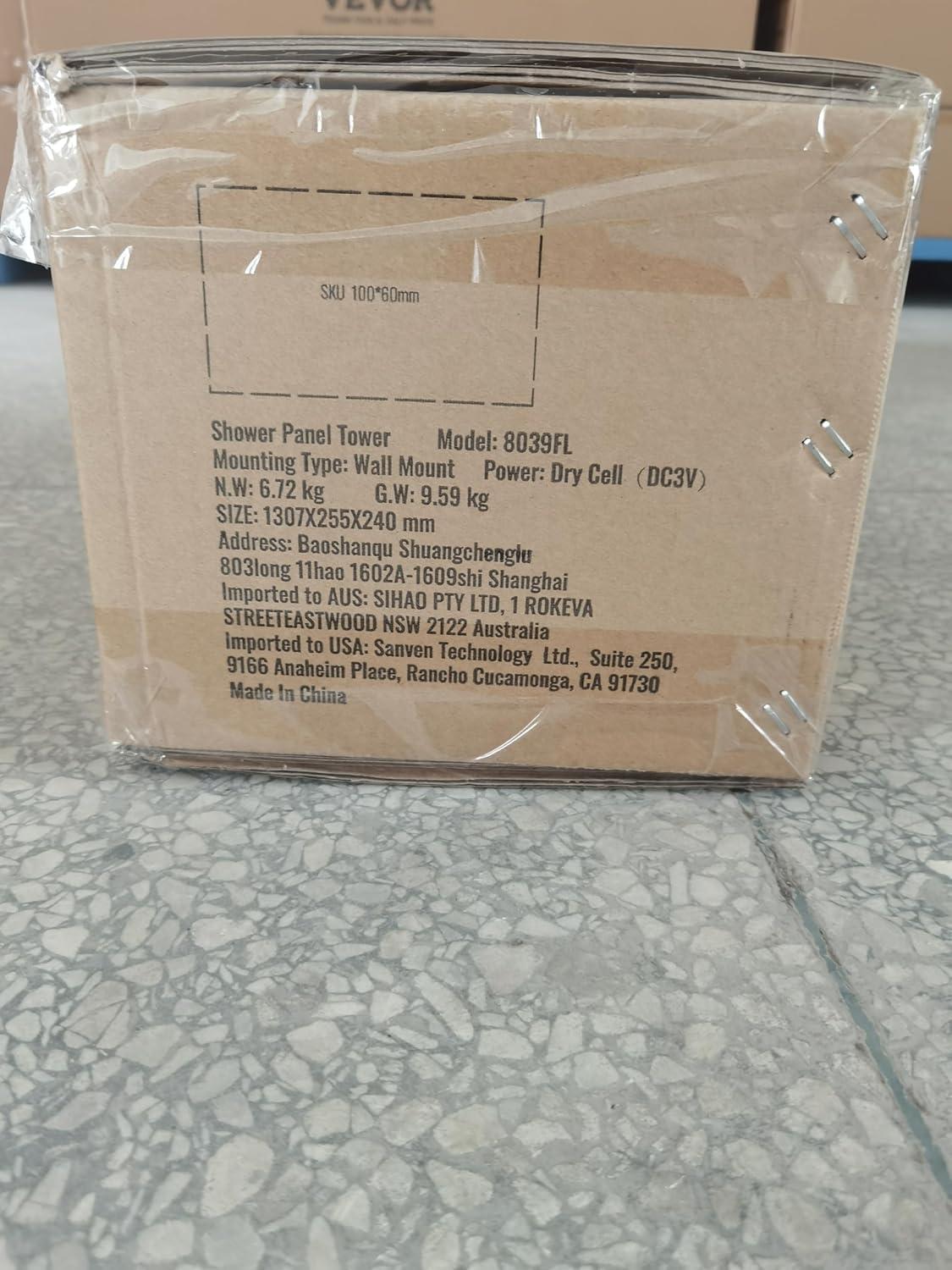 52'' Shower Panel with Handheld Shower Head