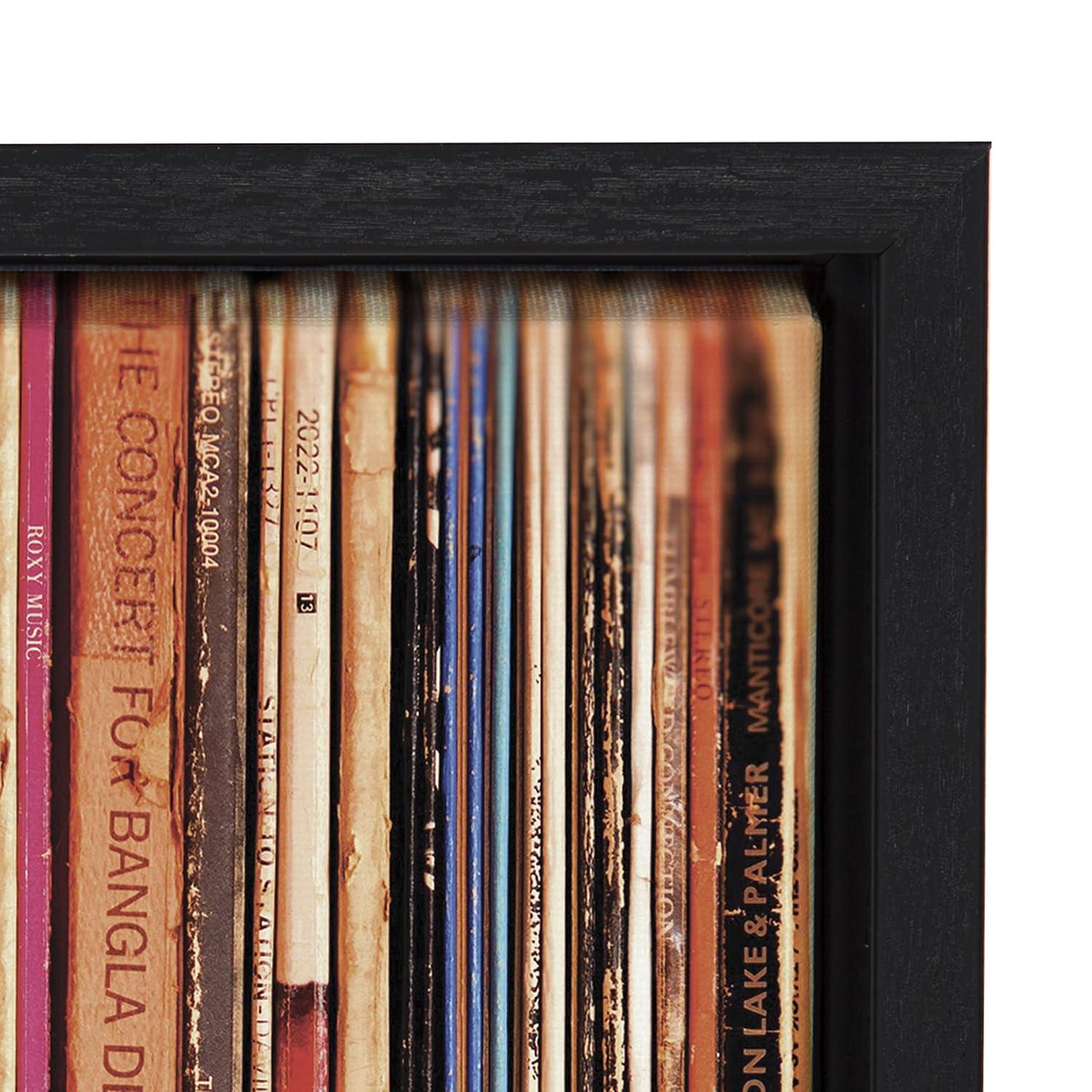 18" x 24" Sylvie Records Framed Canvas by Robert Cadloff - Kate & Laurel: Vinyl Collection Wall Art
