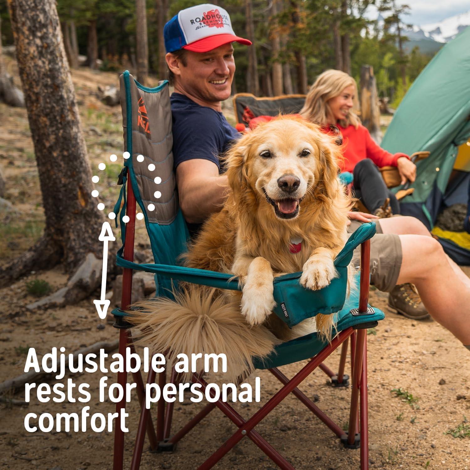 Deep Lake and Fallen Rock Double Outdoor Camping Chair with Arms
