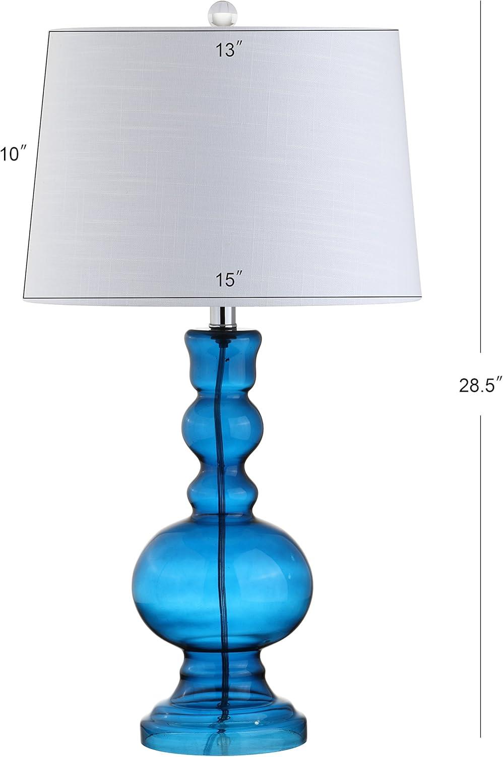 Jonathan Y Lighting Jyl1061 Genie 1 Light 29" Tall Led Vase Table Lamp Set Of (2) - Blue