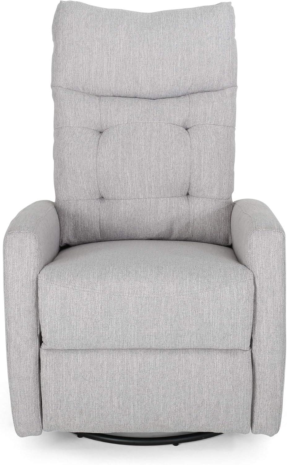 Woodglen Contemporary Glider Swivel Recliner Light Gray - Christopher Knight Home