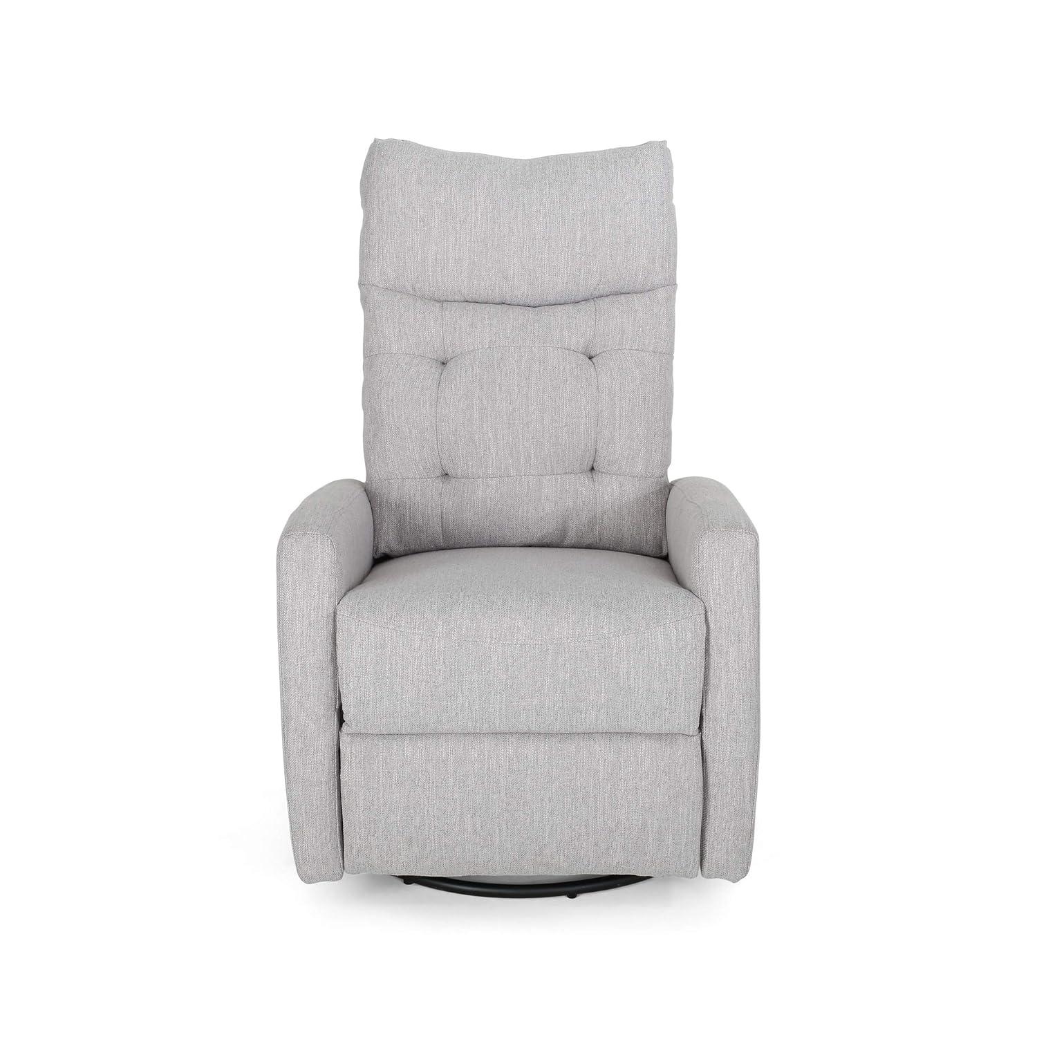 Woodglen Contemporary Glider Swivel Recliner Light Gray - Christopher Knight Home