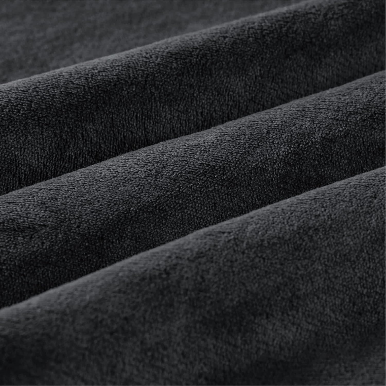 Bedsure Blanket Hoodie, Wearable Blanket for Adults & Kids as Gifts for Women Men, Birthday Gifts for Women Mom Girl Sherpa Oversized Hoodie, Black, Standard