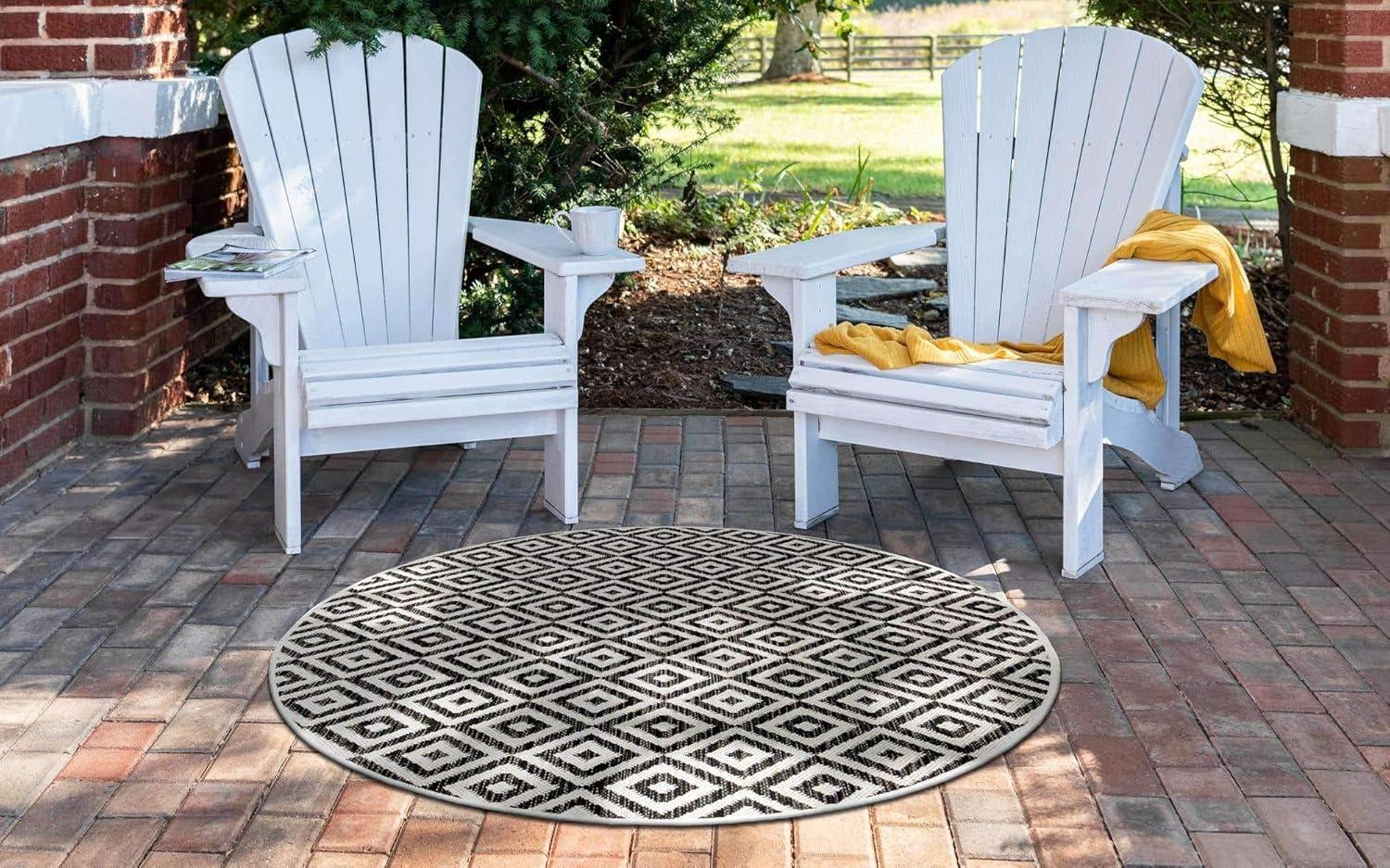 Jill Zarin Outdoor Costa Rica Geometric Woven Area Rug