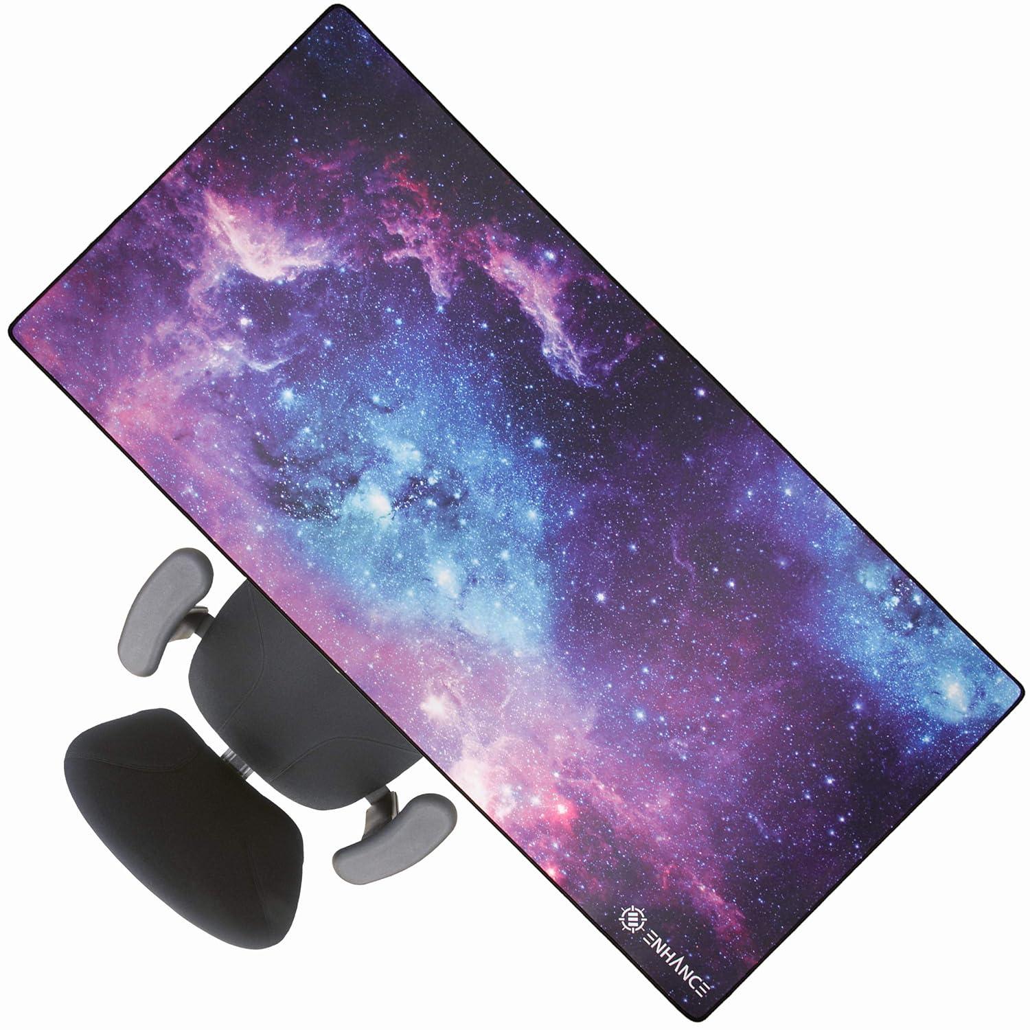 ENHANCE Large XXXL Gaming Desk Mat - Super Giant Mouse Mat with Cushion Padding for Home Office Desk