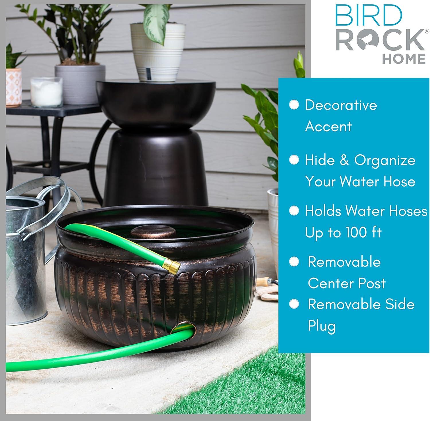 BirdRock Home Metal Container Hose Pot