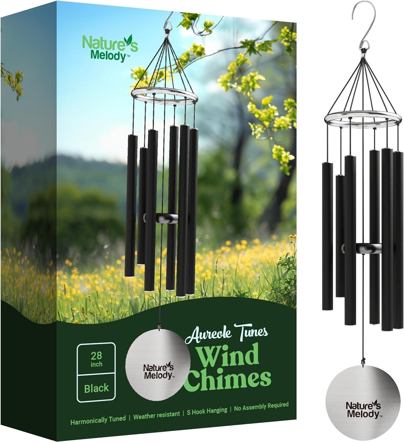 Nature's Melody Tuned 6-Tube Outdoor Wind Chimes