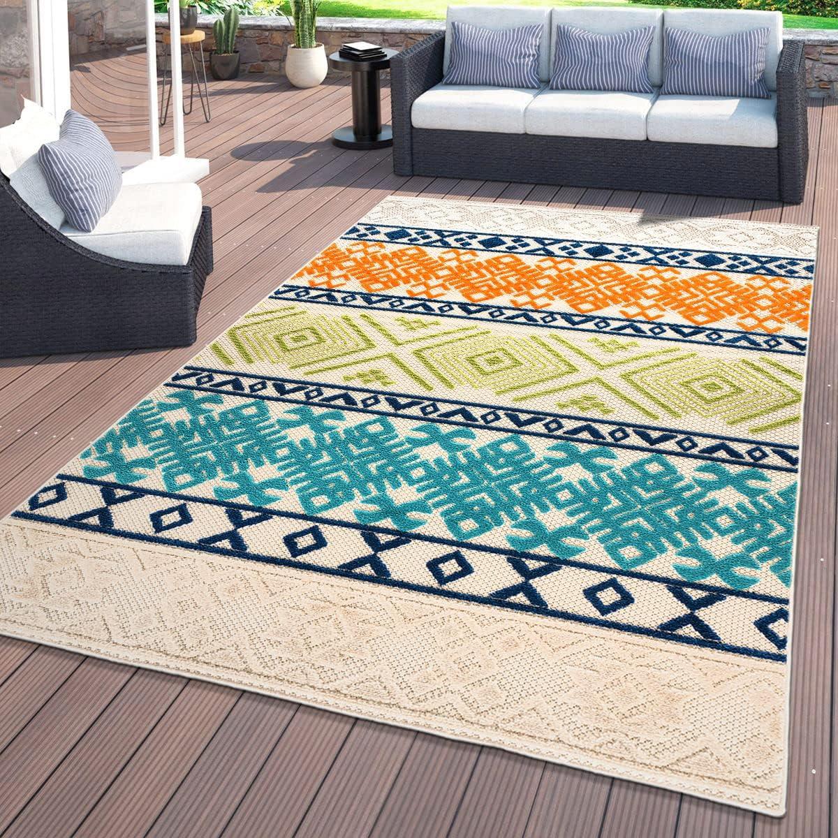 World Rug Gallery Vienna Bohemian Indoor/Outdoor Area Rug