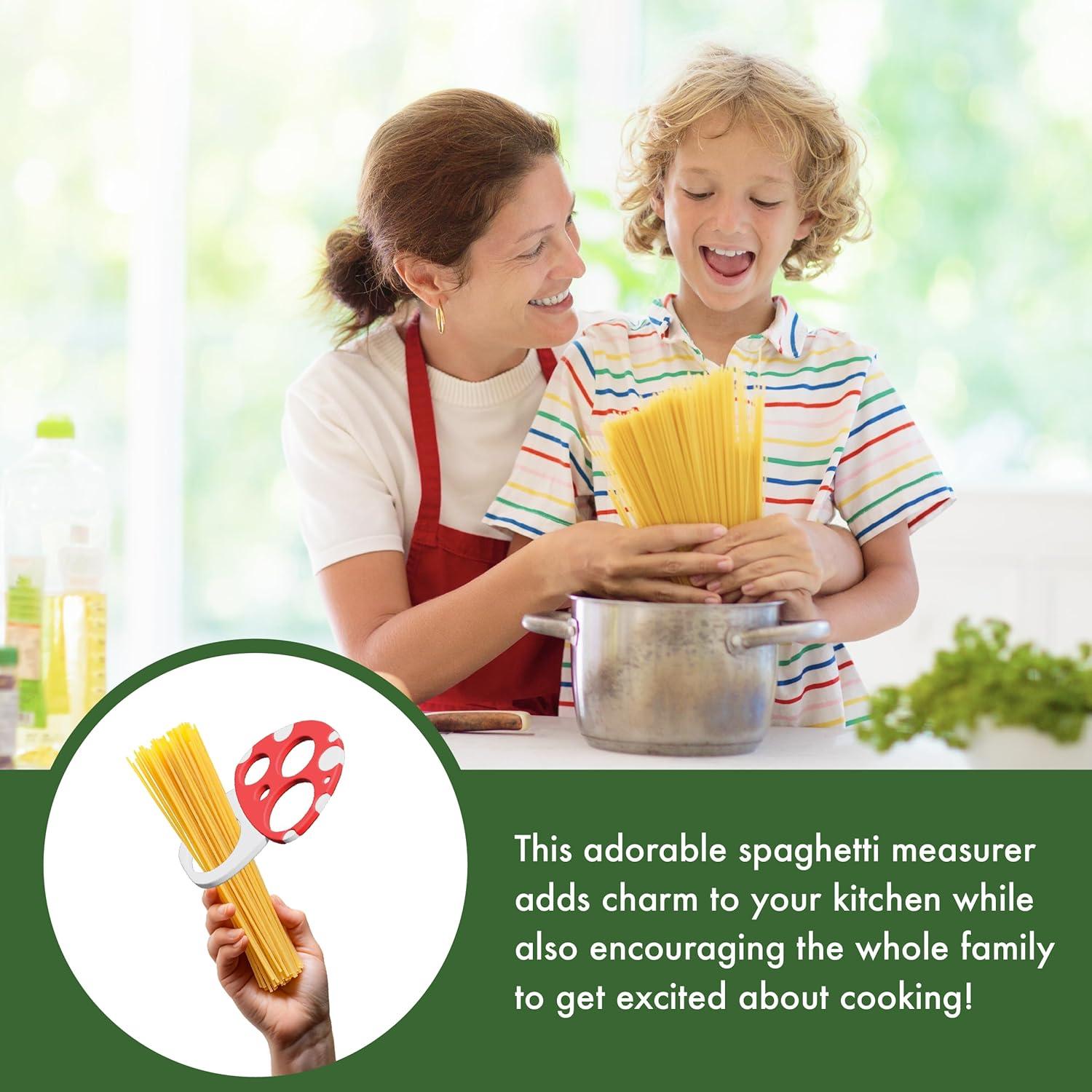 Pasta Measuring Tool - Spaghetti Measuring Tool - Portion Control - Serving Size Measurer - Quirky Mushroom Design - Fun And Unusual Kitchen Gadgets & Accessories - Home Cooking Essentials C38