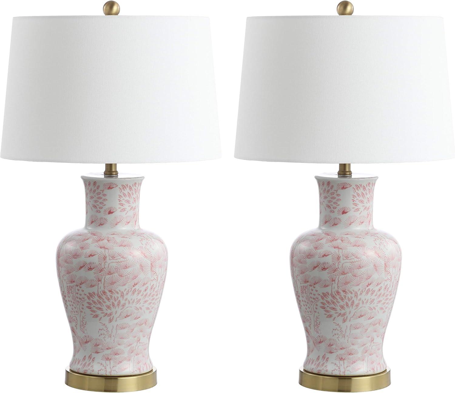 Calli Table Lamp (Set of 2) - Pink/White - Safavieh.