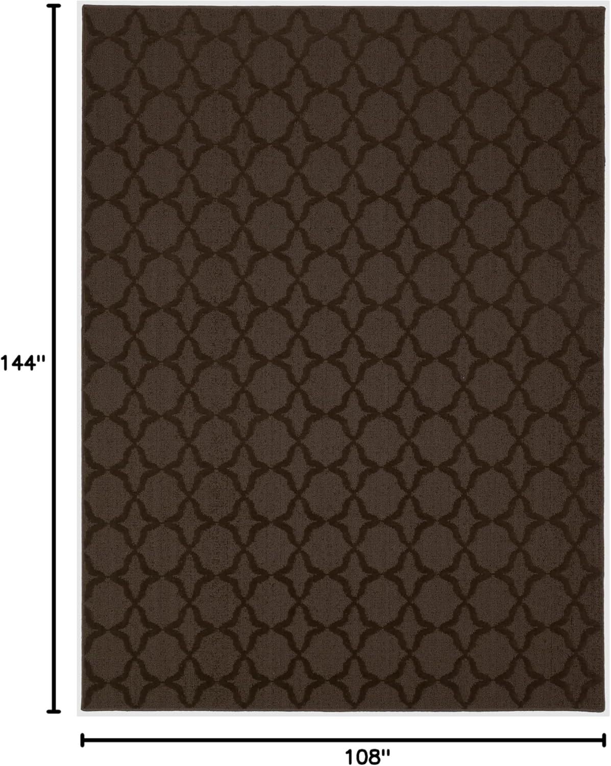 Garland Rug Sparta 9 ft. x 12 ft. Large Area Rug Mocha