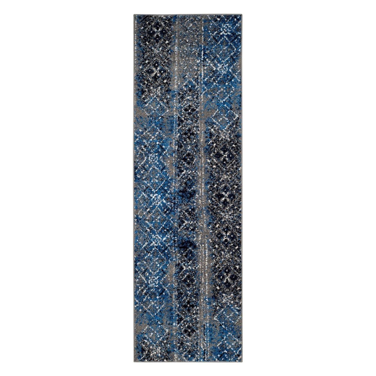 Adirondack ADR111 Machine Made Indoor Runner - Silver/Multi - 2'-6"x10' - Safavieh