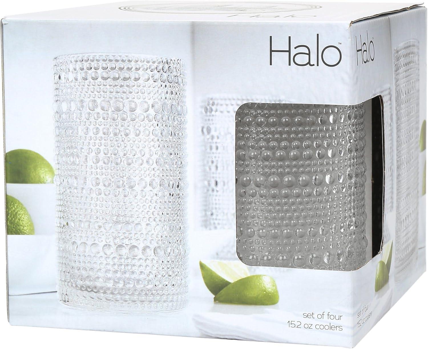 Home Essentials and Beyond Halo Set Of Four 15Oz Highball (Set of 4)