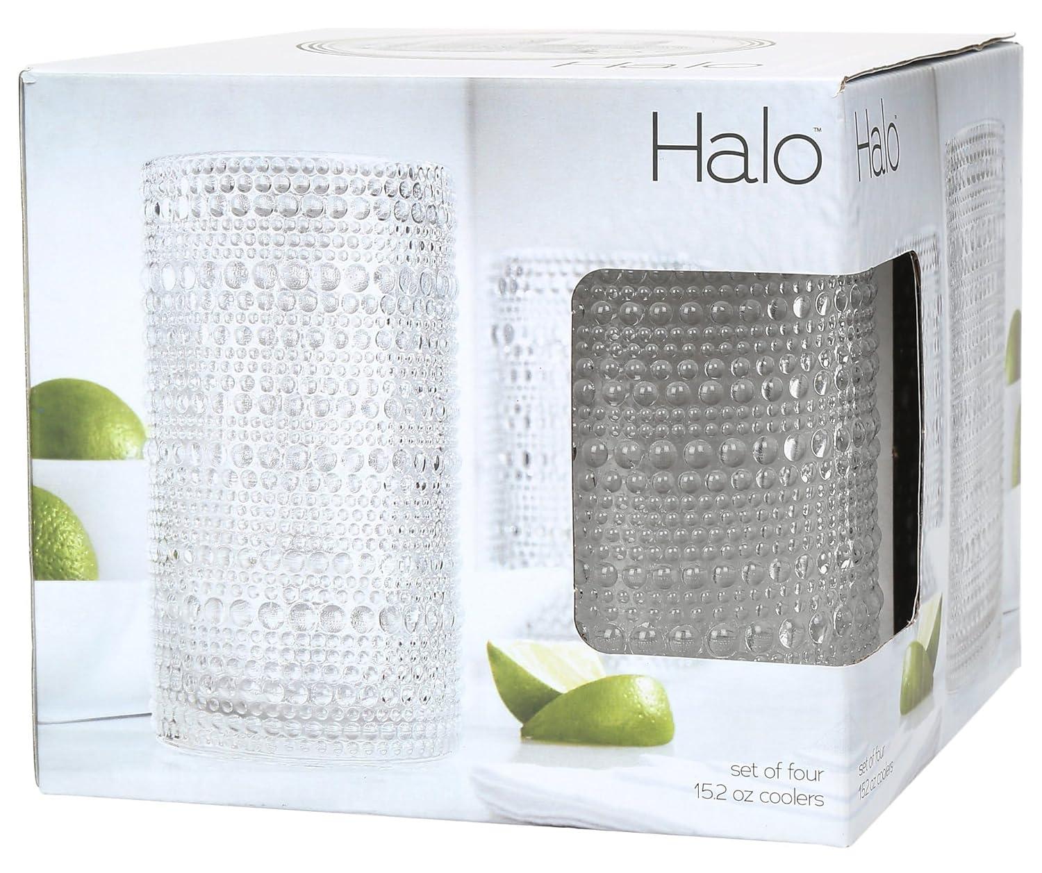 Home Essentials and Beyond Halo Set Of Four 15Oz Highball (Set of 4)