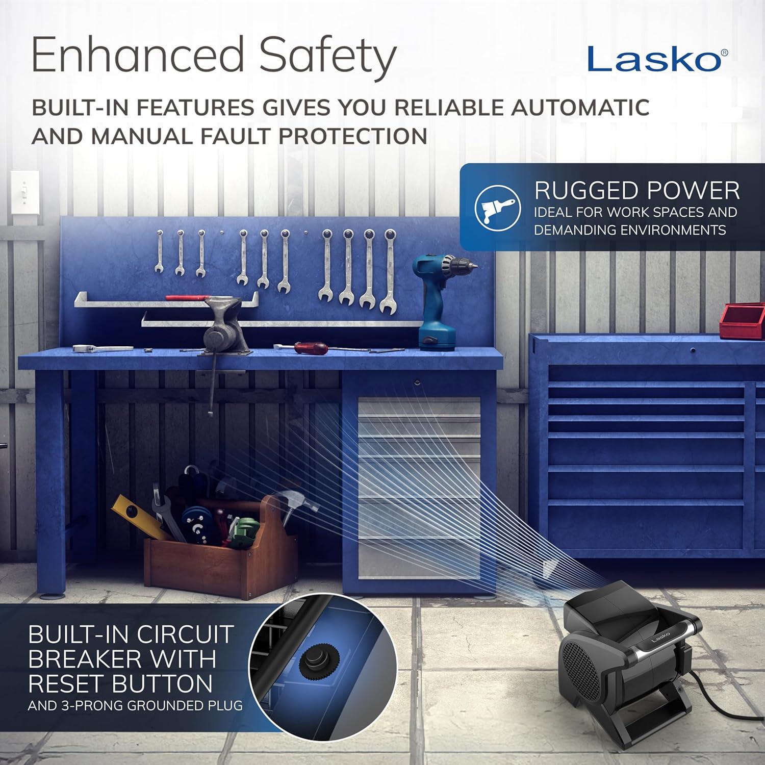 Lasko Pro-Performance Pivoting Blower Fan