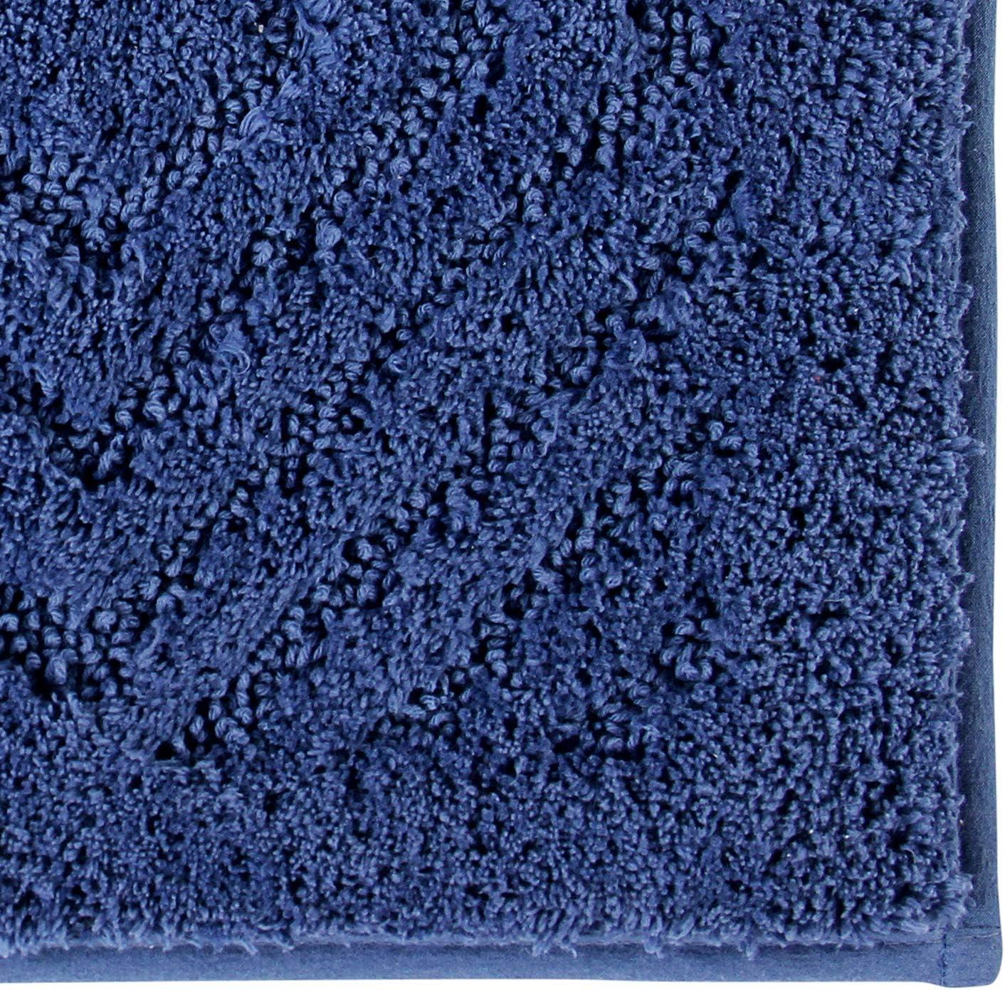 Better Trends Trier 100% Cotton Tufted Non-Skid Backing Bath Rug 30" x 30" Round - Blue