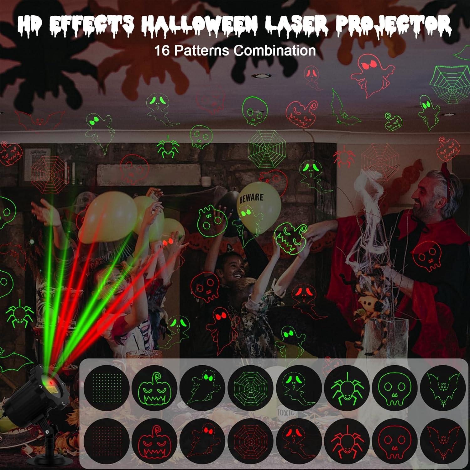 Outdoor Waterproof LED Halloween Laser Projector with Remote