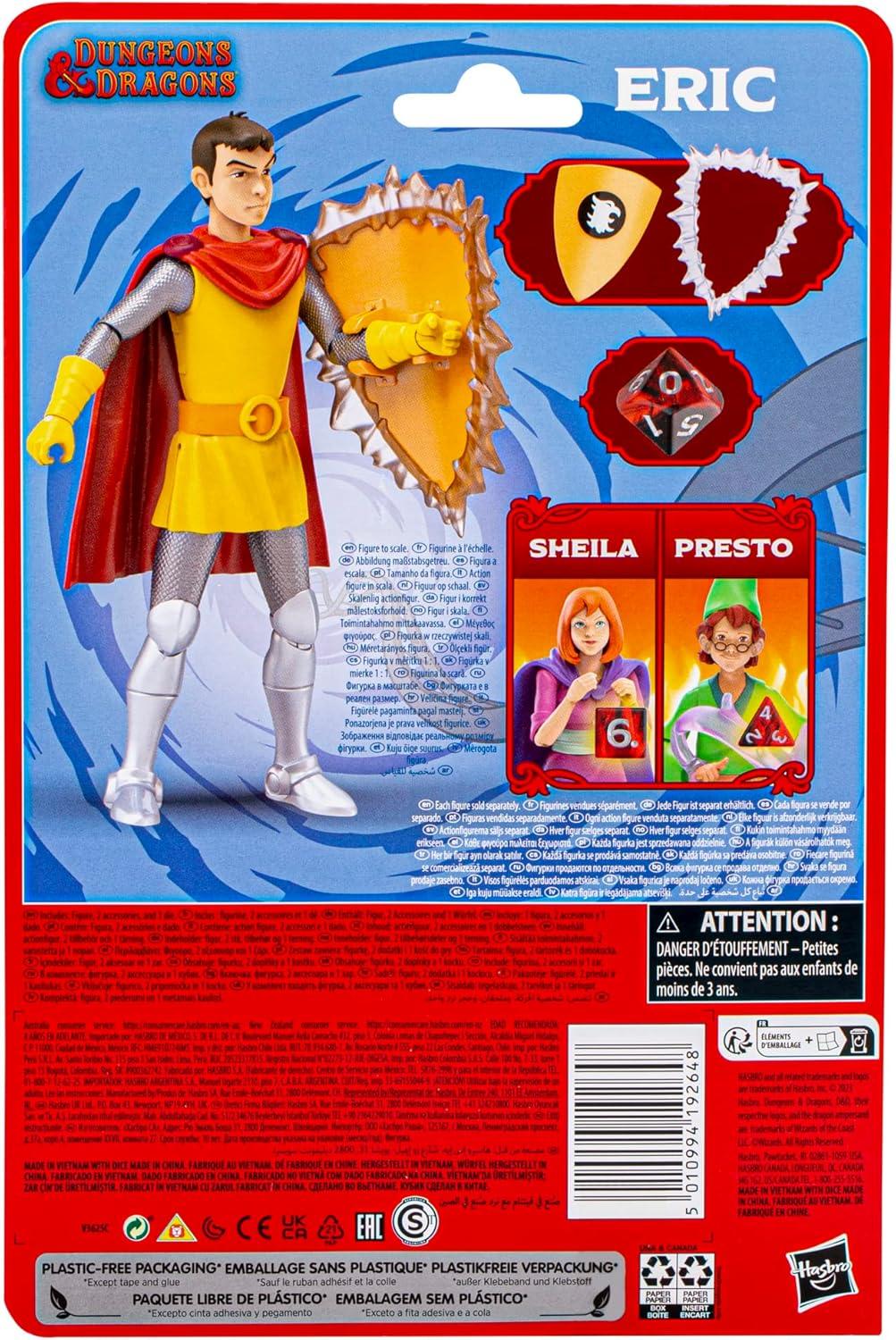 Dungeons & Dragons Cartoon Classics Eric Action Figure, 6-Inch Scale