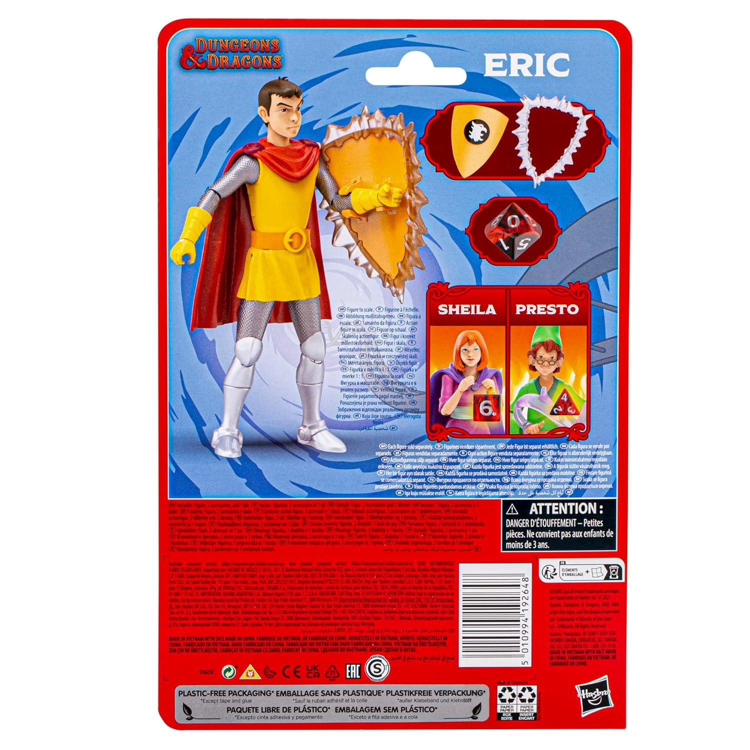 Dungeons & Dragons Cartoon Classics Eric Action Figure, 6-Inch Scale