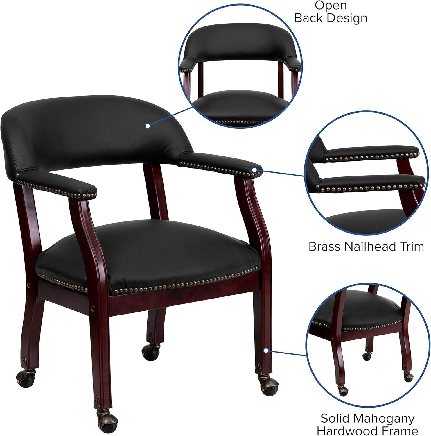 Paulson Conference Chair with Accent Nail Trim and Casters