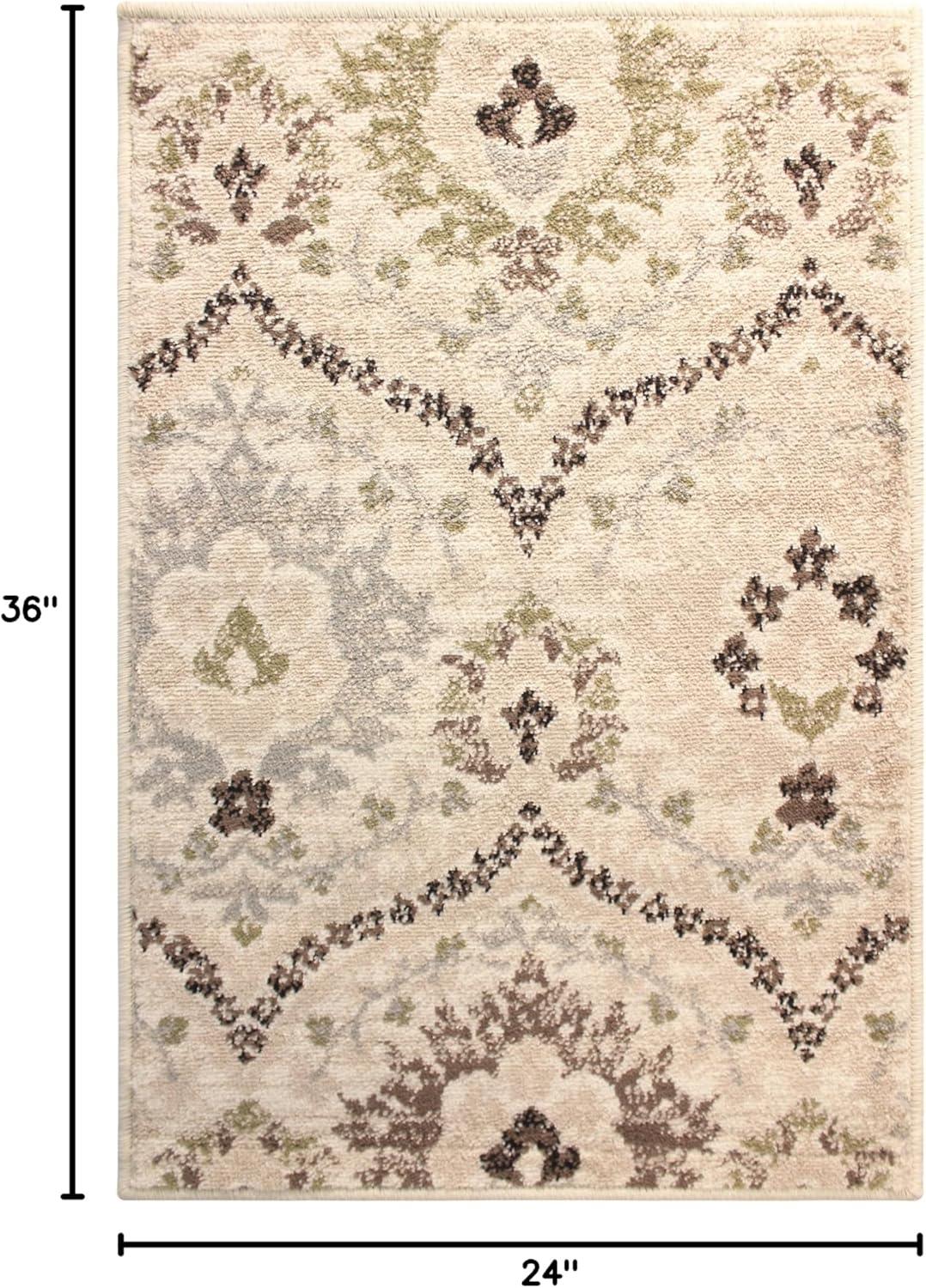 Superior Augusta Oriental Indoor Area Runner, 2' x 11', Beige-Brown