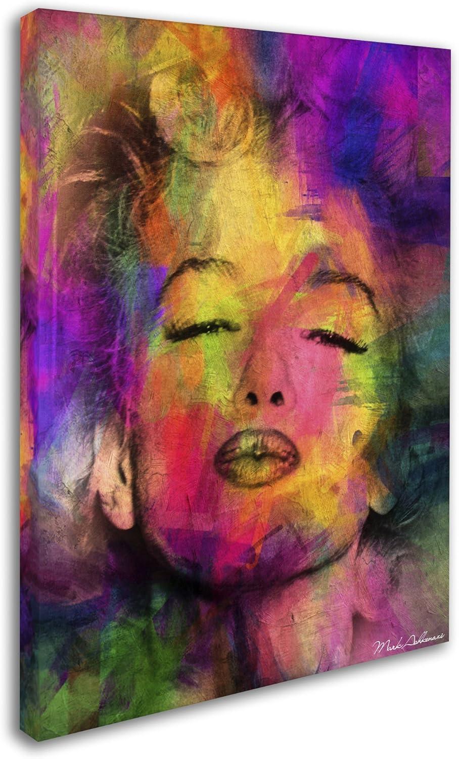 Trademark Fine Art -Mark Ashkenazi 'Marilyn Monroe VI' Canvas Art - 18''x24''