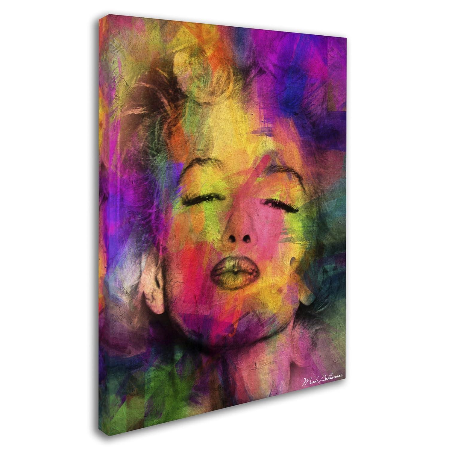 Trademark Fine Art -Mark Ashkenazi 'Marilyn Monroe VI' Canvas Art - 18''x24''