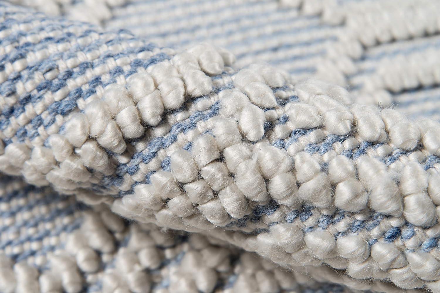 2'x3' Hermosa Cara Accent Rug Light Blue - Momeni: Modern Geometric Indoor/Outdoor Medium Pile, Handmade Woven Rug