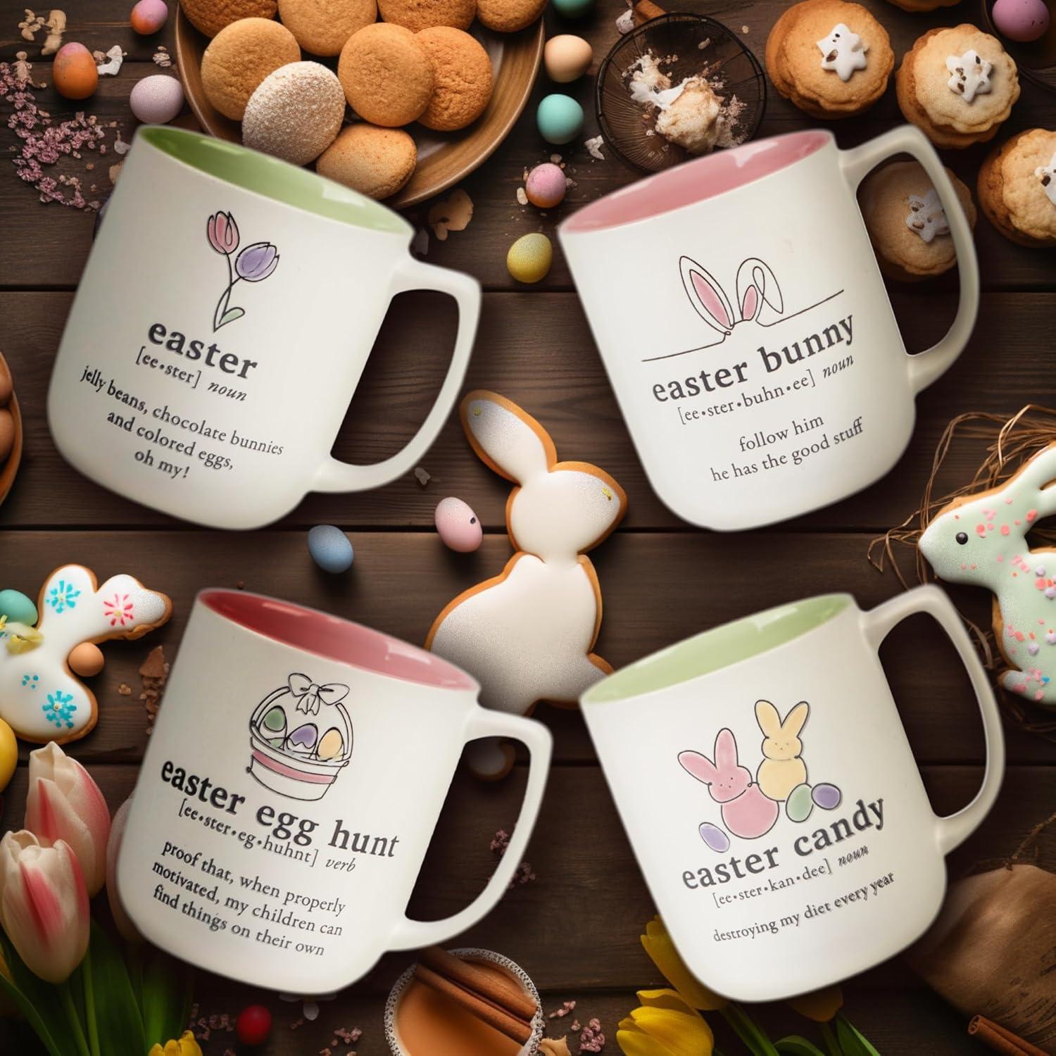Certified International Easter Words Set of 4 Mugs (Set of 4)